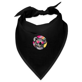 Koala Comic Cool Sommer - Bandana - Schwarz - Vorne