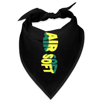 Airsoft Softair Waffe Sport Hobby Spieler Team - Bandana - Schwarz - Vorne