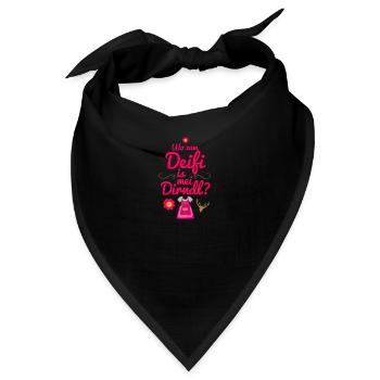 Dirndl Ersatz - Bandana - Schwarz - Vorne