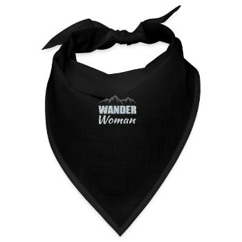 Wander Woman Wandern - Bandana - Schwarz - Vorne