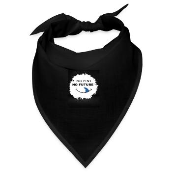 No Fins No Future Safe Sharks - Bandana - Schwarz - Vorne