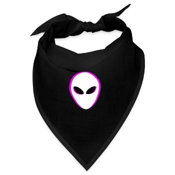 Aliens Außerirdischer Kopf - Bandana - Schwarz - Vorne