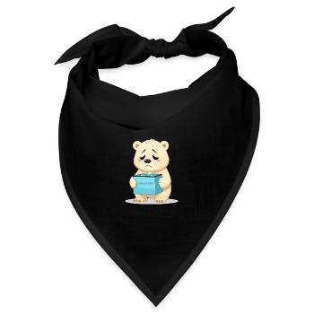 Eisbären Retten - Bandana - Schwarz - Vorne