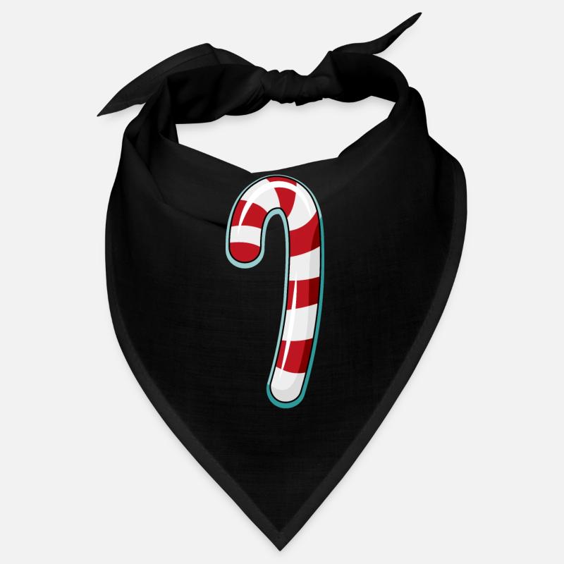 Conception rayée de canne de bonbon Bandana