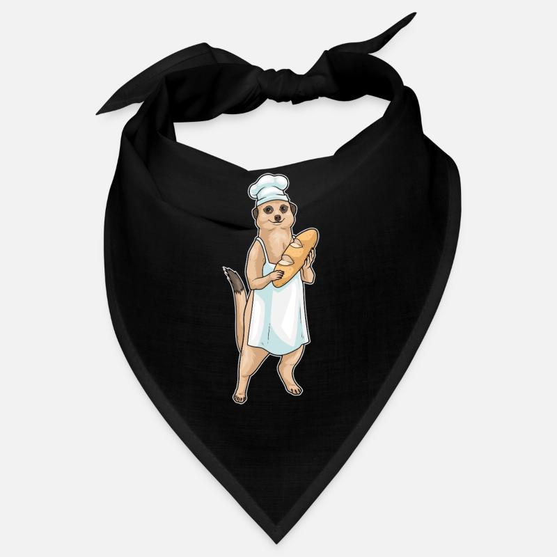 Erdmännchen Bäcker Brot Backen Bandana