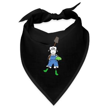 Gartenarbeit Gärtner - Bandana - Schwarz - Vorne