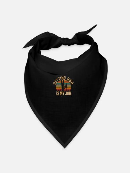 Getting High Is My Job, arborist - Bandana - black
