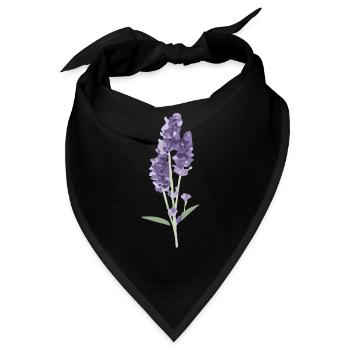 Lavendel - Bandana - Schwarz - Vorne