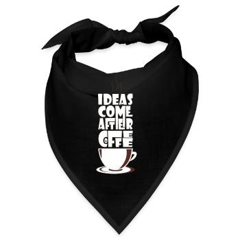 Kaffee Kaffee Kaffee - Bandana - Schwarz - Vorne
