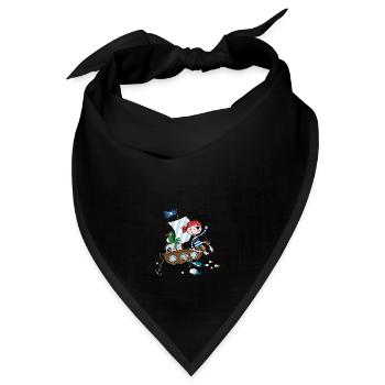 Ahoi, Kleiner Pirat - Bandana - Schwarz - Vorne