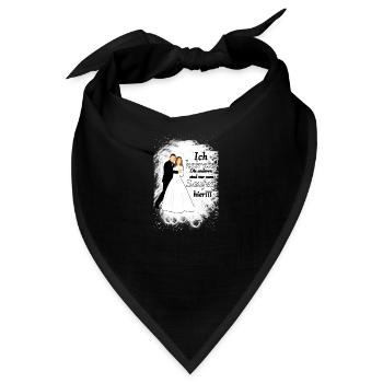 Ich heirate die anderen sind nur zum Saufen hier - Bandana - Schwarz - Vorne