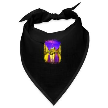 Hamburg St Pauli Reeperbahn Rotlichtviertel - Bandana - Schwarz - Vorne