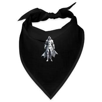 Assassin - Low Poly Videogame Design - Bandana - Schwarz - Vorne
