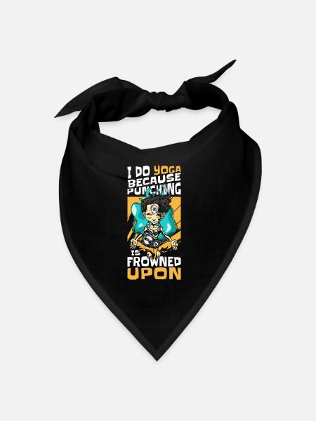 Comic Comics Comic-Strips Nerd - Bandana - Schwarz - Vorne