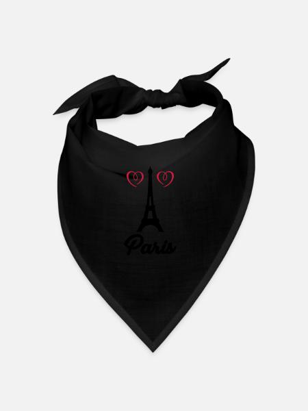 tour eiffel paris - Bandana - noir