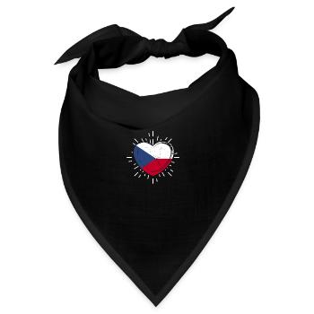 Tschechen Tschechisch Tschechien - Bandana - Schwarz - Vorne
