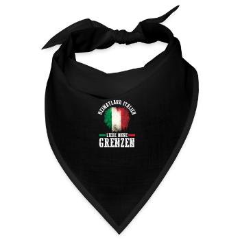 Italiener Heimat Italien - Bandana - Schwarz - Vorne
