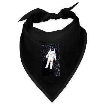 Ein Astronaut im Weltall - Bandana - Schwarz - Vorne