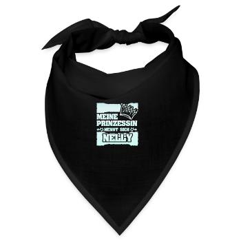 Nelly als Mädchenname - Bandana - Schwarz - Vorne