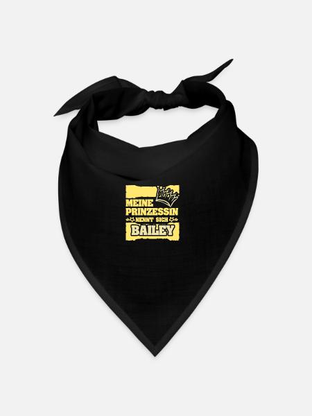 Mädchenname Bailey - Bandana - Schwarz - Vorne