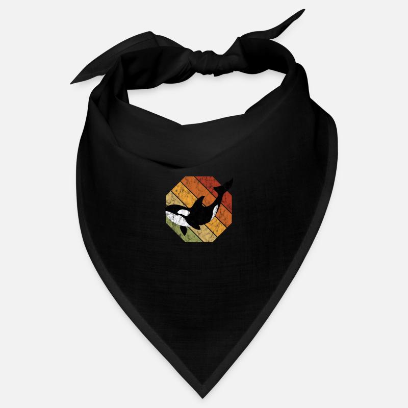 Orca killer whale killer whale gift retro whale ocean Bandana