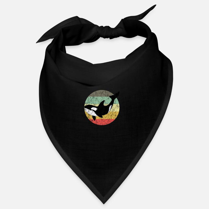 Orca Schwertwal Killerwal Geschenk Retro Wal Ozean Bandana