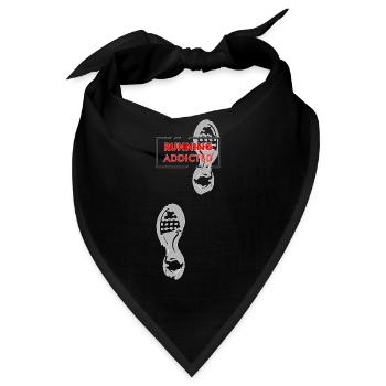 running addicted - Bandana - Schwarz - Vorne