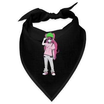 Madchen - Bandana - Schwarz - Vorne