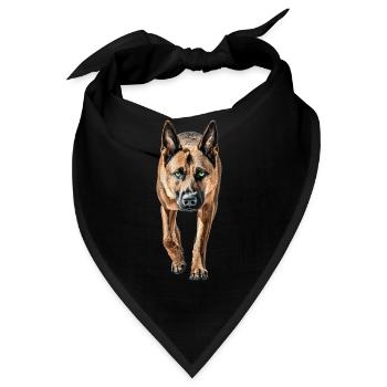 Belgischer Malinois - Bandana - Schwarz - Vorne