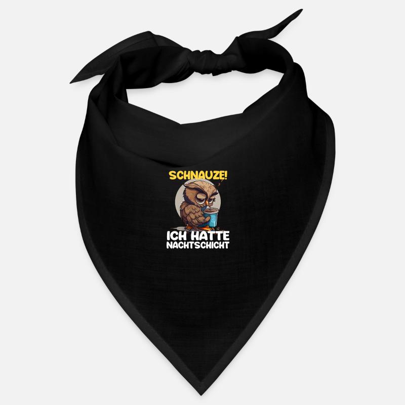 Nachtschicht Kaffee Eule Nachtdienst Schichtarbeit Bandana
