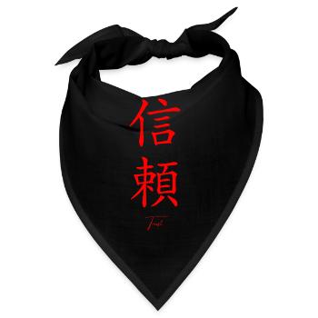 Japanisch - Bandana - Schwarz - Vorne