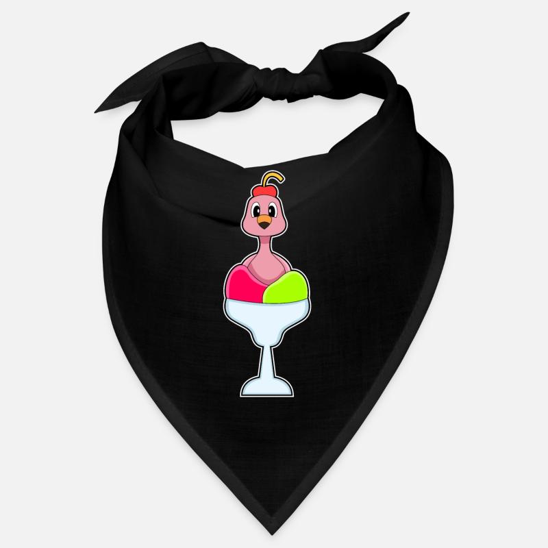 Flamingo Eisbecher Bandana