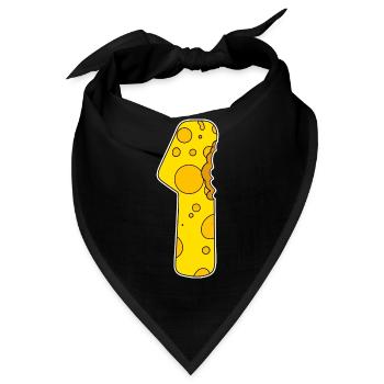 Zahl 1 - Eins - Gewinner - Erster -Sieger - Bandana - Schwarz - Vorne