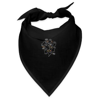 Halloween BOO BOO - Bandana - Schwarz - Vorne