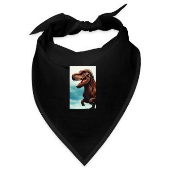 Dinosaurier | T-Rex | Tyrannosaurus - Bandana - Schwarz - Vorne