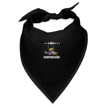 Garten Werkzeug Ruhestand Büro - Bandana - Schwarz - Vorne