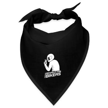Respect for Bikers - Bandana - Schwarz - Vorne