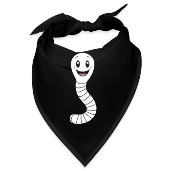 regenwürmer - Bandana - Schwarz - Vorne