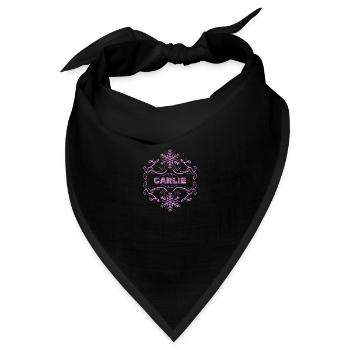 Ehefrau Carlie - Bandana - Schwarz - Vorne