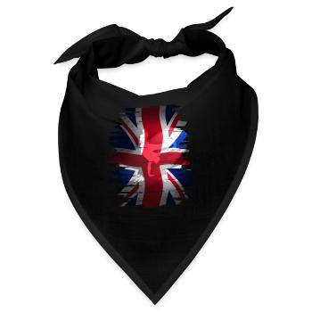 Union Jack skater Uk Flagge England London brexit - Bandana - Schwarz - Vorne