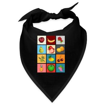fruits - Bandana - Schwarz - Vorne