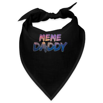 Colorful Meme Daddy - Bandana - Schwarz - Vorne