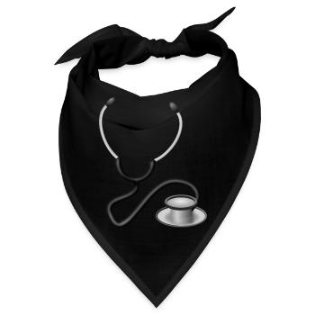 Arzt - Bandana - Schwarz - Vorne