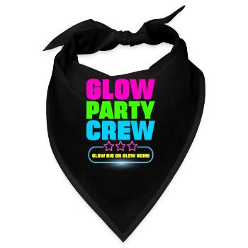 Glow Party Crew - Bandana - Schwarz - Vorne