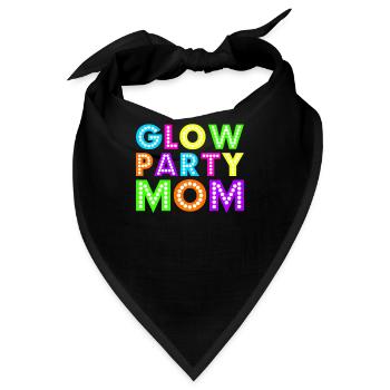 Glühen-Party-Mamma - Bandana - Schwarz - Vorne