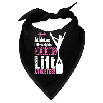Cheerleader Cheerleading Athlet Cheer Geschenk - Bandana - Schwarz - Vorne