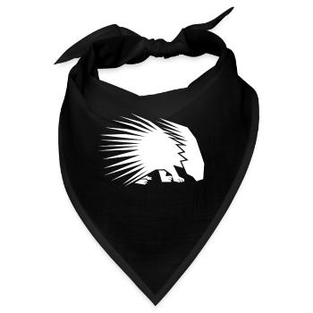 stachelschwein - Bandana - Schwarz - Vorne