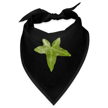 efeu blatt - Bandana - Schwarz - Vorne