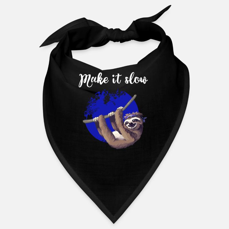 sloth make it slow paresseux lent Nerd pc chill Bandana