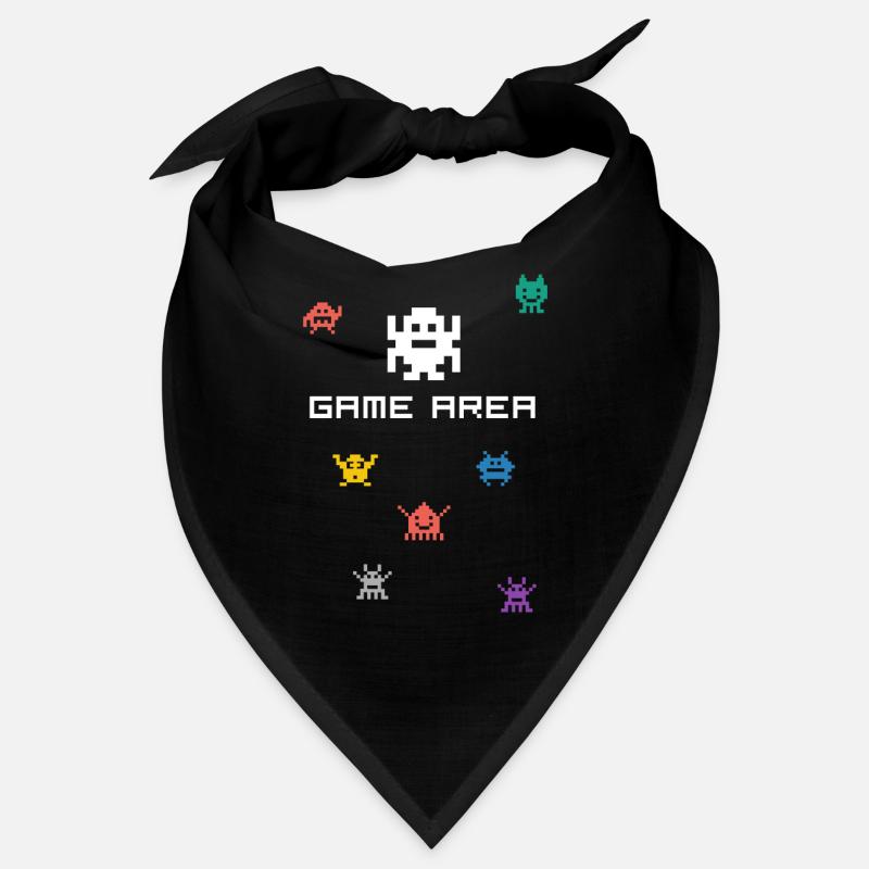 area di gioco pixel nerd pc konsole giocatore retrò Monste Bandana